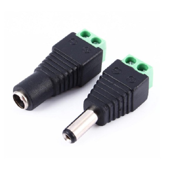 Jack nguồn DC đực và Jack DC cái