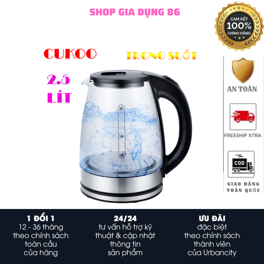 BÌNH ĐUN SIÊU TỐC CUCKOO GD-ST16 ( 2 LÍT ) TRONG SUỐT