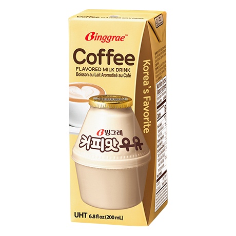 [ Thùng 24 Hộp ] Sữa Tươi Binggrae Coffee 200ml - Nhập Khẩu Hàn Quốc