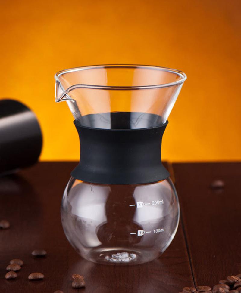 Bình thủy tinh kèm phễu pha cà phê cao cấp 20ml và 400ml