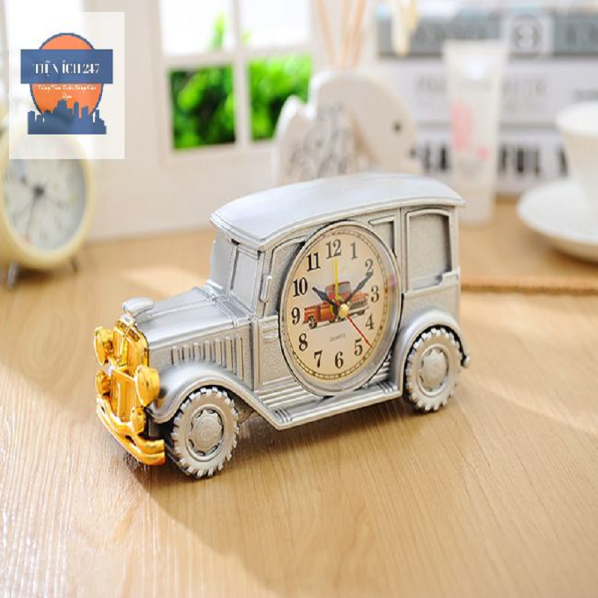 (Giá Sỉ Rẻ) Đồng hồ báo thức để bàn hình ô tô độc đáo