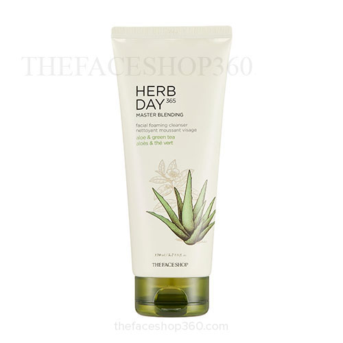 Sữa rửa mặt herb day 365 the face hương nha đam