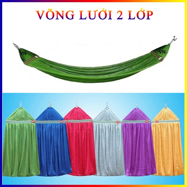 Võng Lưới Mịn 2 Lớp Siêu Bền 216x48Cm