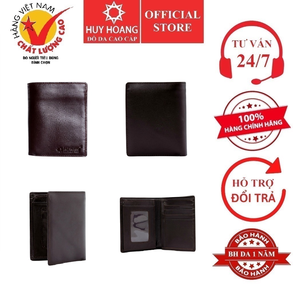 Cowhide male wallet style stand Brown HK2109