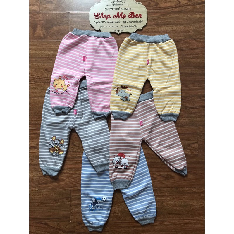 Quần Chục Nỉ Lót Lông Ấm Áp Cho Bé