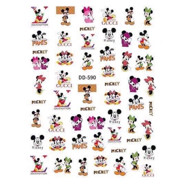 Sticker nail,hình dán móng hoạt hình