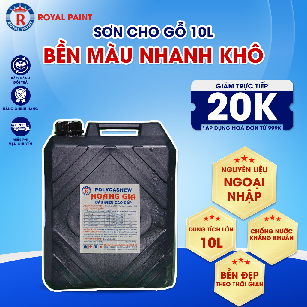 Sơn mài hoàng gia 10l