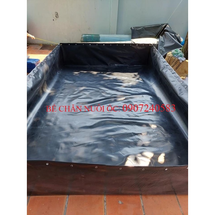BỂ BẠT NUÔI ỐC BẰNG HDPE 3m x2m x1m