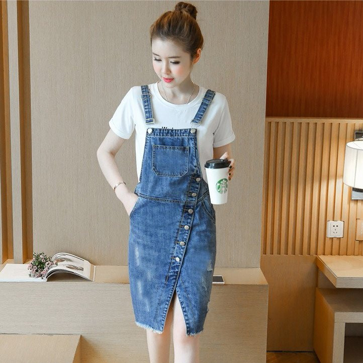 Váy Yếm PHỐI NÚT D752 ( KHÔNG KÈM ÁO )