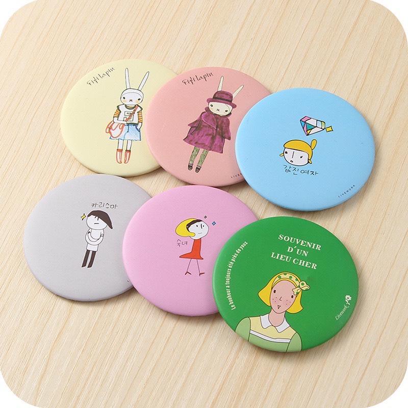 Gương Tròn Mini Nhiều Mẫu Nhỏ Gọn