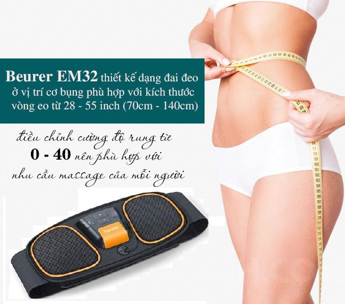 [Xả Kho] Đai massage bụng Beurer EM32