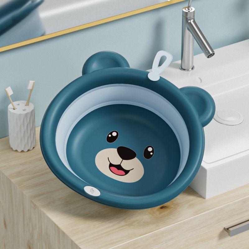 Chậu thau gấp gọn mini  hình gấu