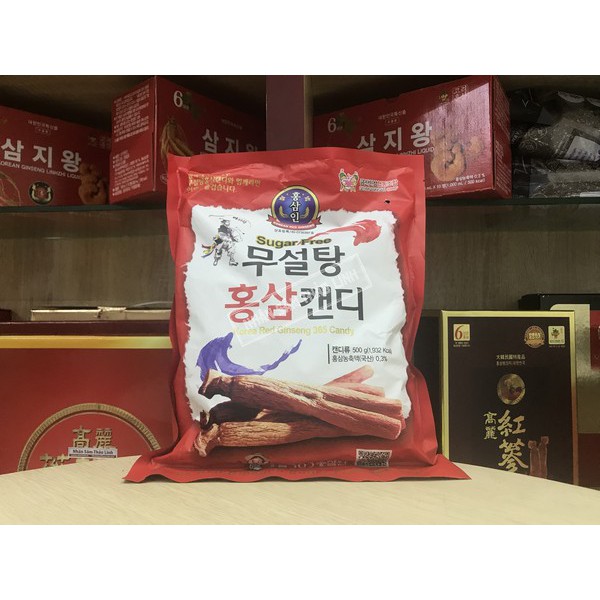 Kẹo Sâm Hàn Quốc 365 Không Đường Cao Cấp 500g