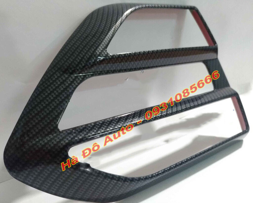 Ốp mang cá ford ranger 2015 2016 2017 2018 2019 2020 2021 mẫu vân cacbon - mang ca ranger
