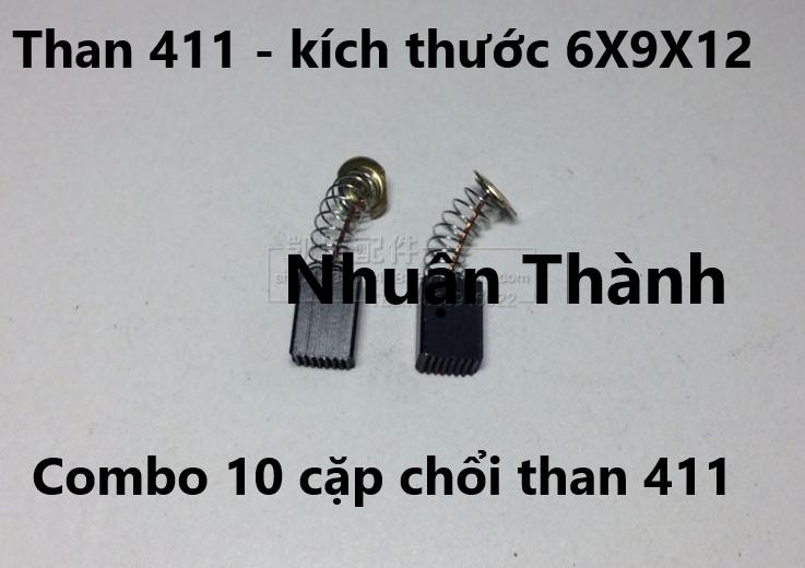 Combo 10 cặp chổi than máy mài CB-411A
