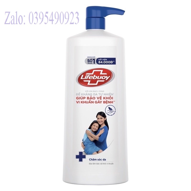 TÚI SỮA TẮM LIFEBOUY CHĂM SÓC DA 800G (Mẫu Mới Date Mới)