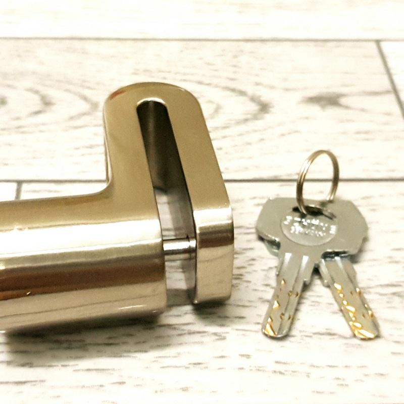 Khóa đĩa xe máy chống trộm SCHONE SC-3027 Bạc ( GERMANY)