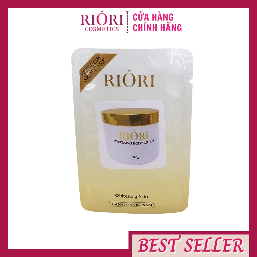 (DẠNG GÓI) Kem Dưỡng Trắng Body RIORI 1,5g