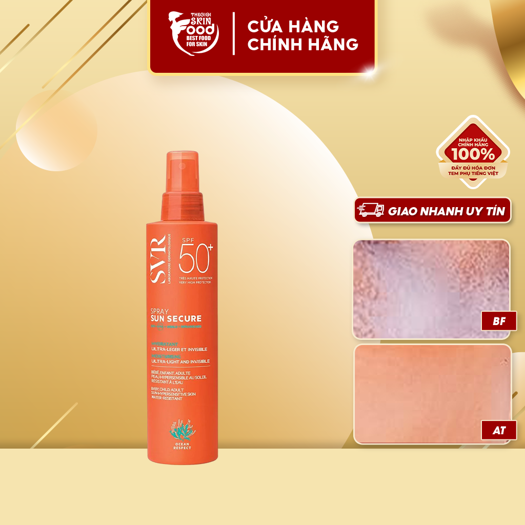 Chống Nắng Dạng Xịt SVR Sun Secure Spray SPF50+ 200ml