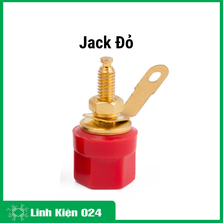 Jack đấu loa ngắn đen đỏ cho thiết bị loa đầu cuối