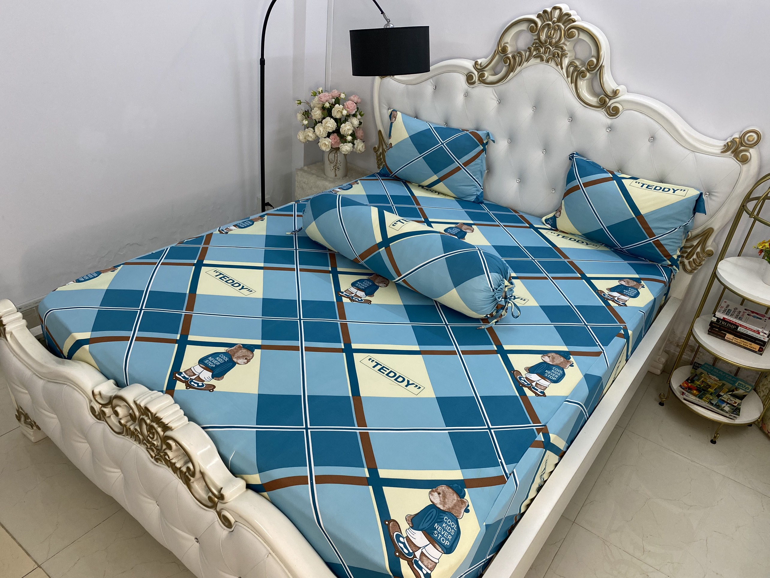 [HCM]Bộ Drap Thun hàn quốc cao cấp {4 món } giao chuẩn mẫu khách đặt