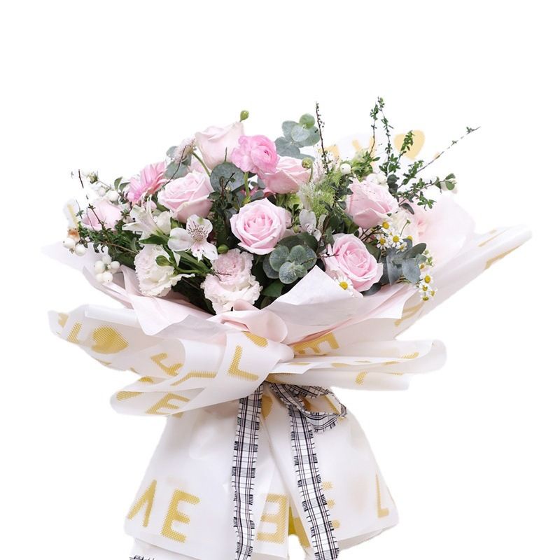 🌼Giấy Bó Hoa🌼 Giấy bóng mờ chữ Love