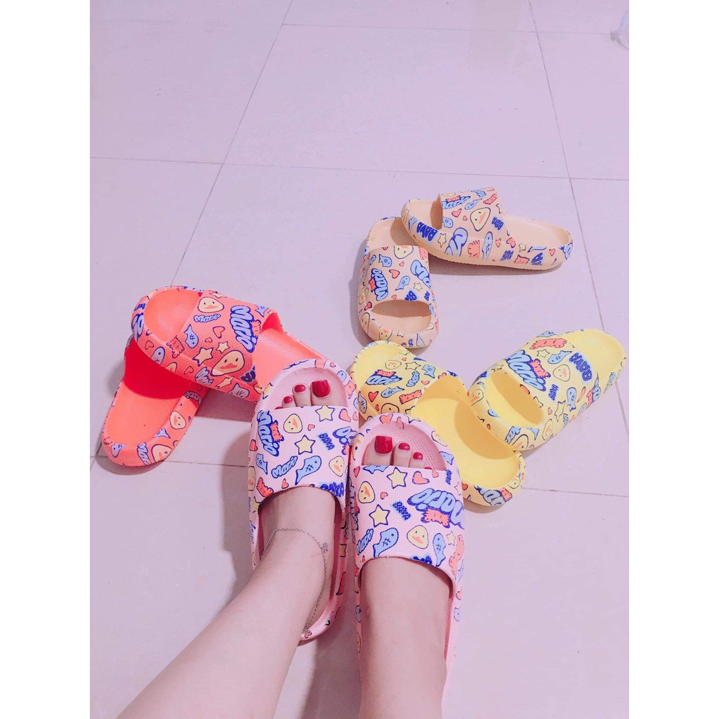 [HCM]Dép Bánh Mì Hoạt Hình Cao 4cm _ DL086
