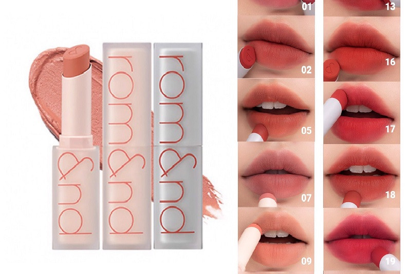Son Thỏi Romand Zero Matte Lipstick new 2020
