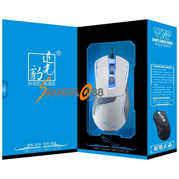 Chuột có dây game thủ V12 - Game thủ - phụ kiện 365