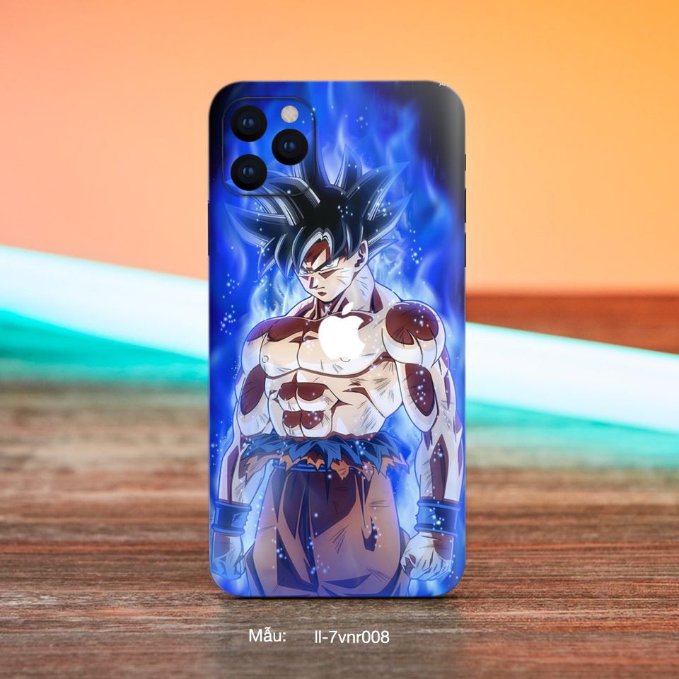 Miếng dán skin mẫu Songoku Dragon Ball 02 cho iPhone 7 Plus, 8 Plus, X, XS, XS Max, 11, 11 Pro, 11 Pro Max