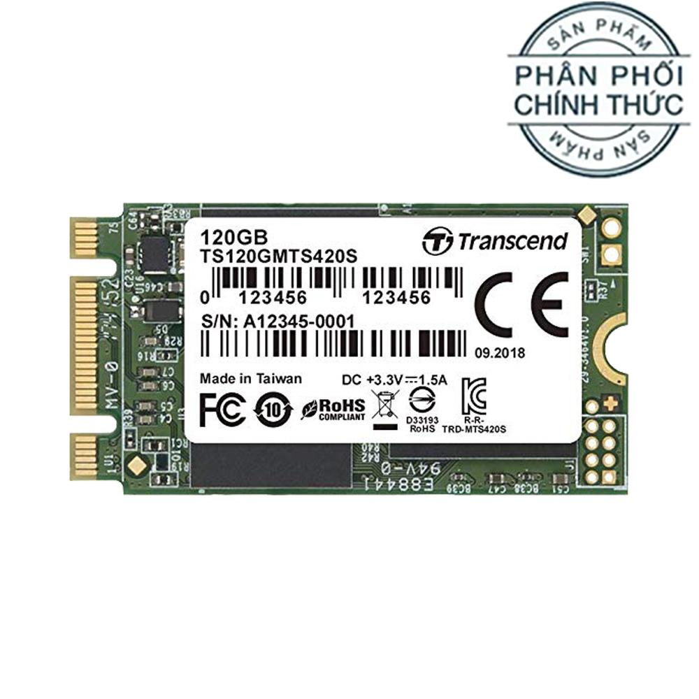 Ổ cứng SSD Transcend M.2 2242 SATA III 120GB MTS420S 3D-NAND TS120GMTS420S  - Hãng Phân Phối Chính Thức | Lazada.vn