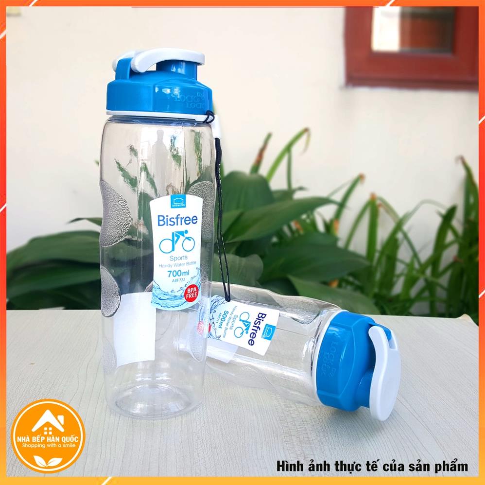 Bình nước thể thao Lock&Lock Handy Bottle 500ml & 700ml ABF722 [Chính hãng]