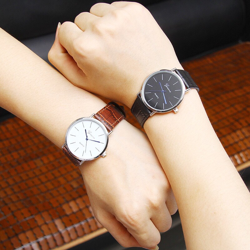 Đồng hồ thời trang nam Geneva dây da cao cấp MS922