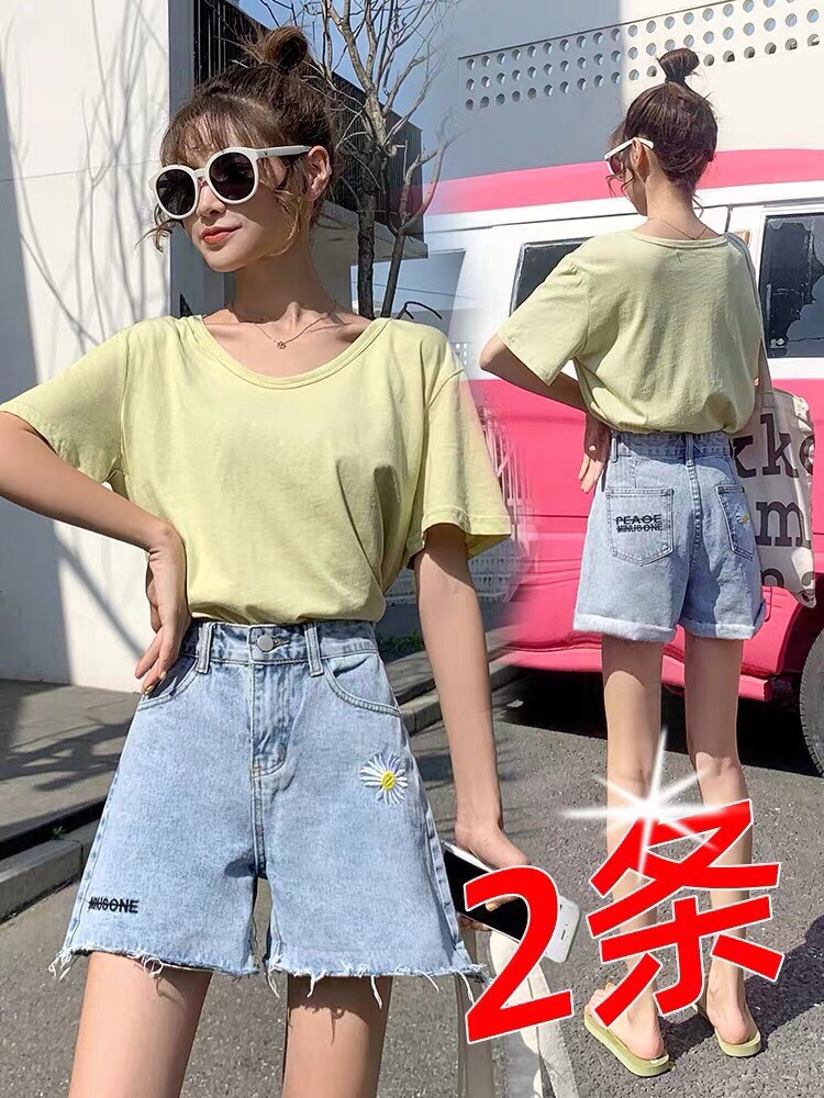[HCM]QUẦN JEAN NGỐ NỮ THÊU HOA CÚC LƯNG CAO CỰC XINH HÀNG CAO CẤP THỜI TRANG JULYSHOP94 N245