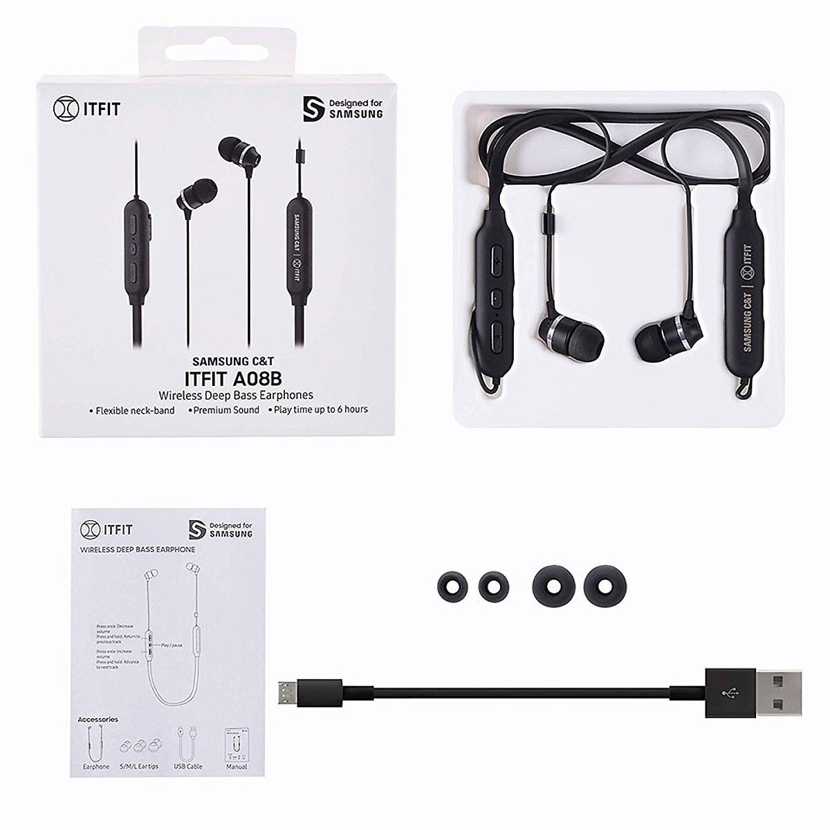 Tai nghe Bluetooth Samsung C&T ITFIT A08C