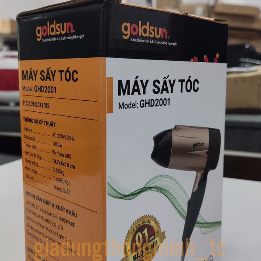 Máy Sấy Tóc Goldsun GHD2001 - Bảo Hành 12 Tháng