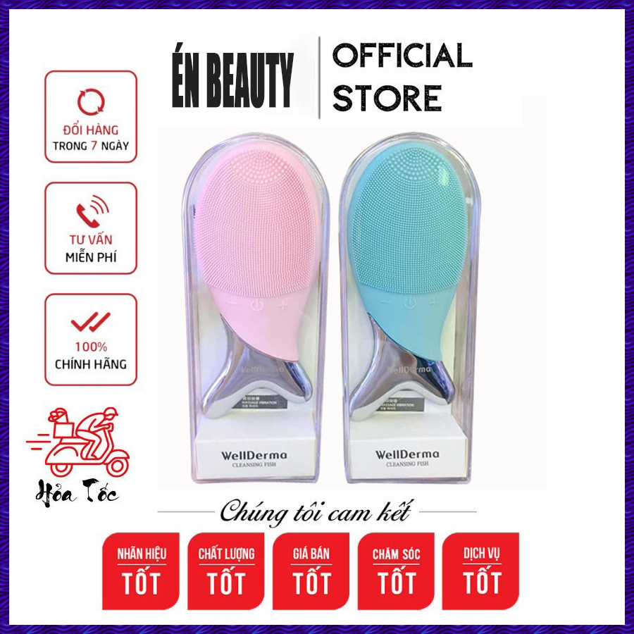 [HÀNG CHÍNH HÃNG]Máy Rửa Mặt Con Cá WellDerma Cleansing Fish Hàn Quốc