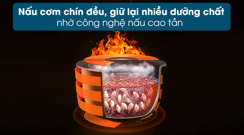Nồi cơm cao tần Sharp 1.8 lít KS-IH191V-BK hàng chính hãng