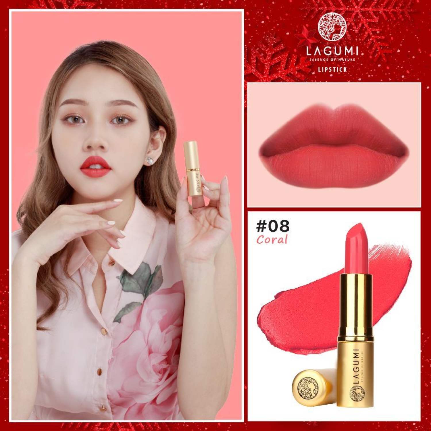 [Chiết Xuất Hạnh Nhân] Son Không Chì Dành Cho Bà Bầu (Chính Hãng LAGUMI)