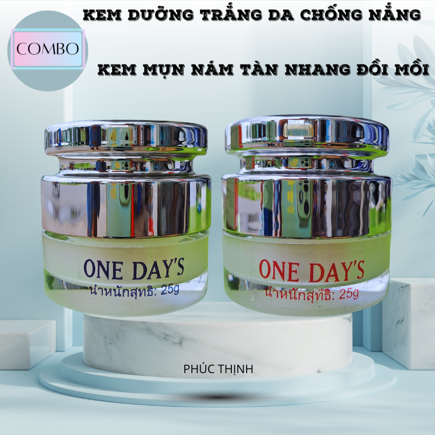 COmbo kem Trắng Da và Kem Nám ONE DAYS ( Thái Lan )