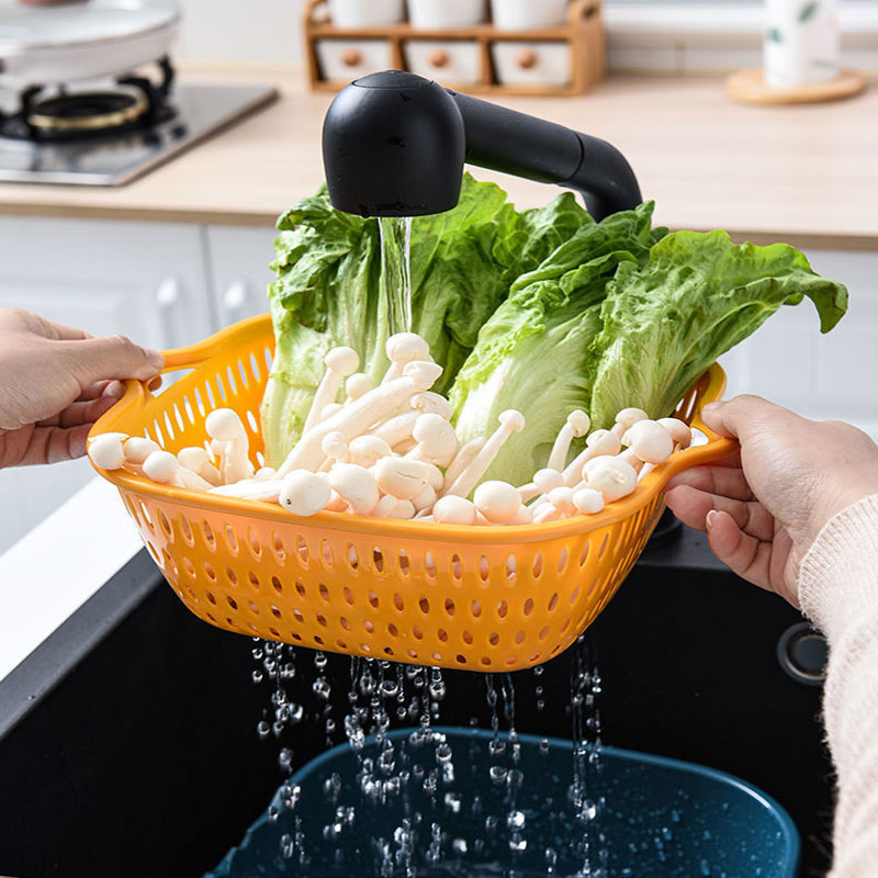 Bộ Rổ 8 Món Kèm Chậu Chất Liệu Nhựa Cao Cấp, Đựng Đồ Đa Năng - SHOPER
