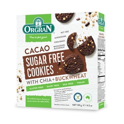 Bánh cookie cacao không đường hữu cơ Orgran