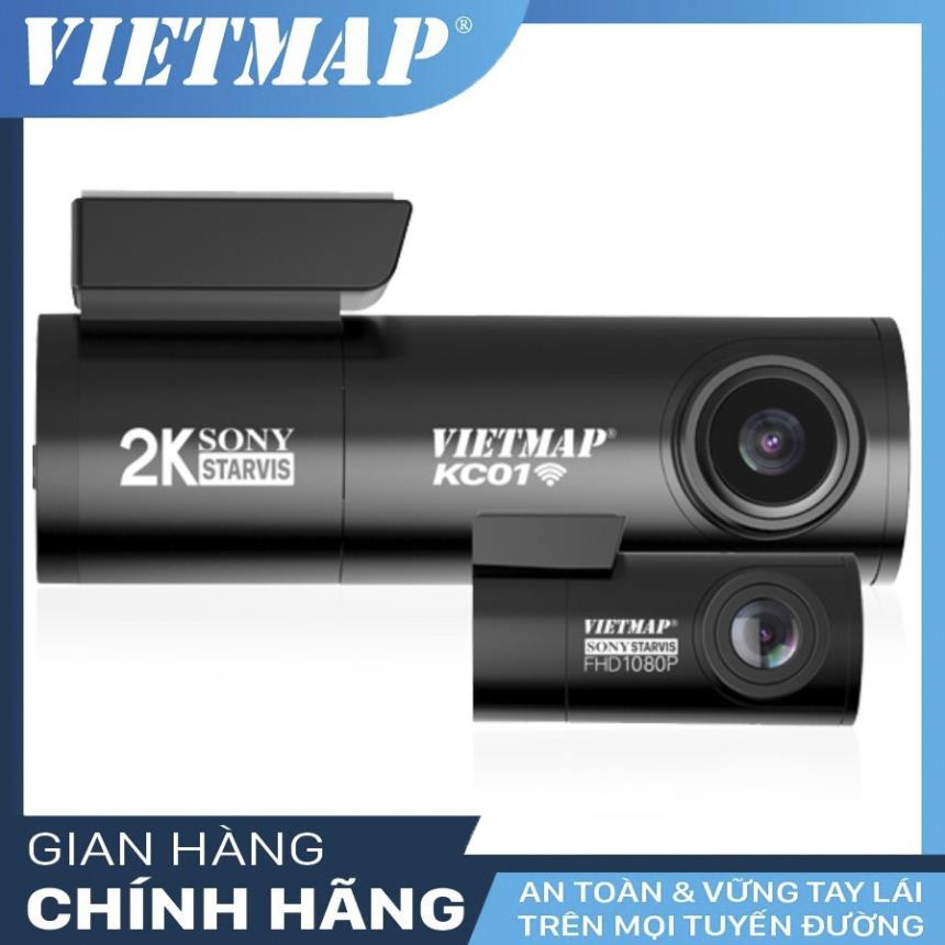 [HCM]Camera Hành Trình Vietmap Kc01 Pro V2 bản mới nhất Tặng Thẻ 128Gb/64Gb/32Gb Ghi Hình Trước Super Hd(2K)-Sau Full Hd1080P