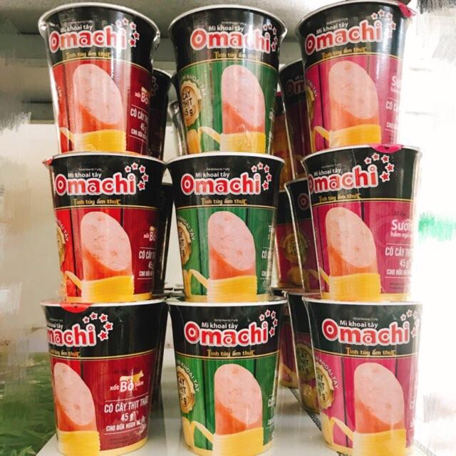 Combo 3 Ly Mì Omachi Cốc Thịt Thật