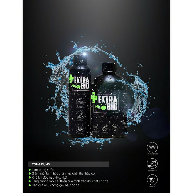 Men vi sinh EXTRA BIO - sản phẩm cao cấp cho cá cảnh 500ml