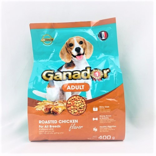 Thức Ăn Hạt Ganador 400g Chó Lớn, 2 vị Cừu và vị Cá Hồi & Gạo