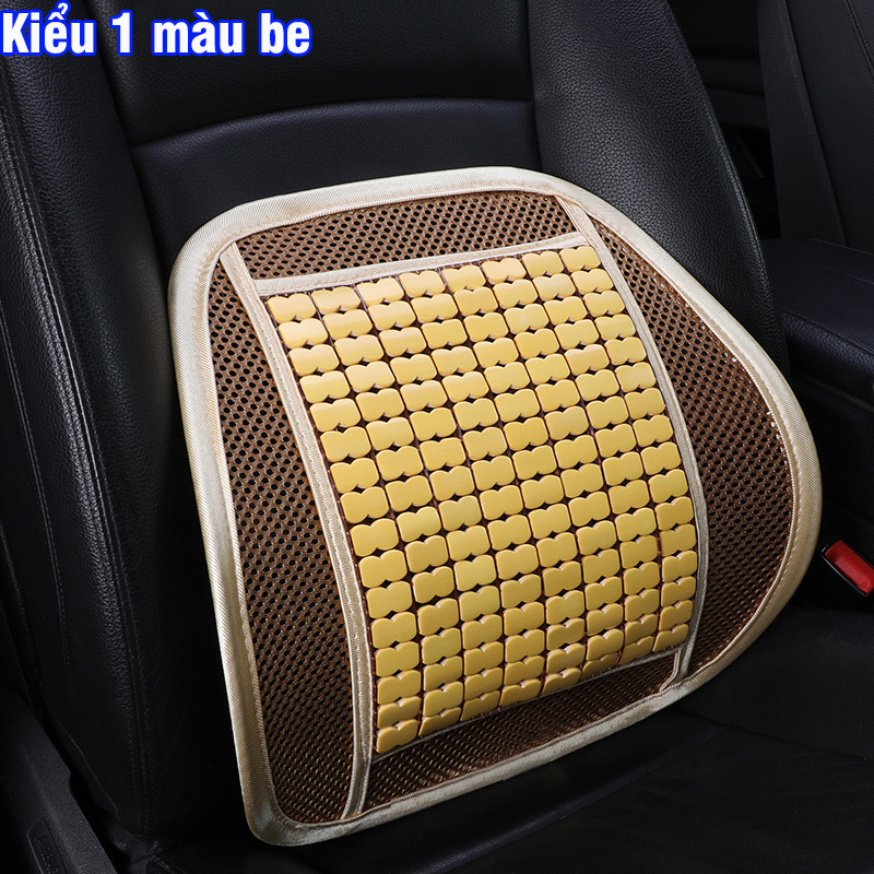 Back seat Wood massage bead car back seat with pegs easy to access
