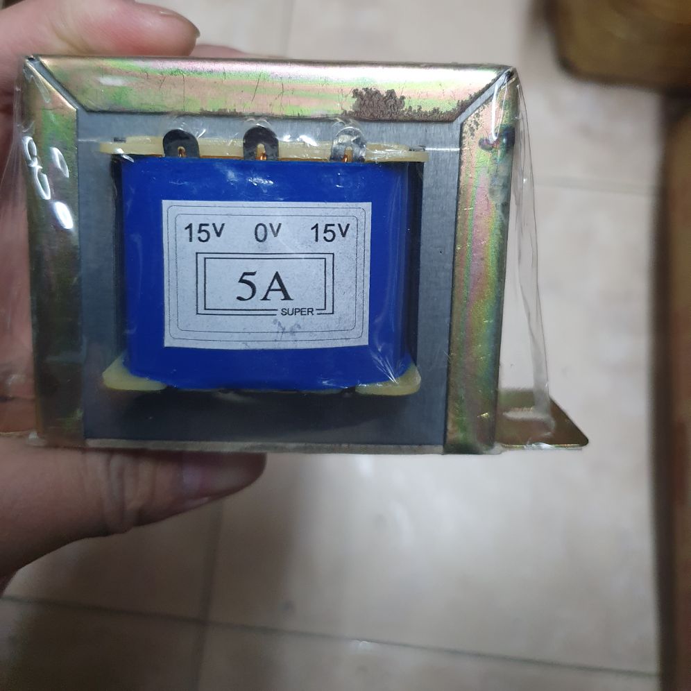 biến áp 5A đối xứng 15v 0v 15v