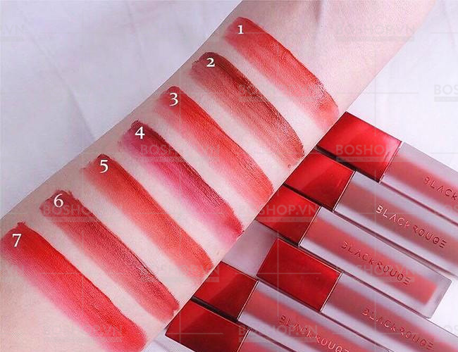 Son Black rouge A03 đỏ cam cháy