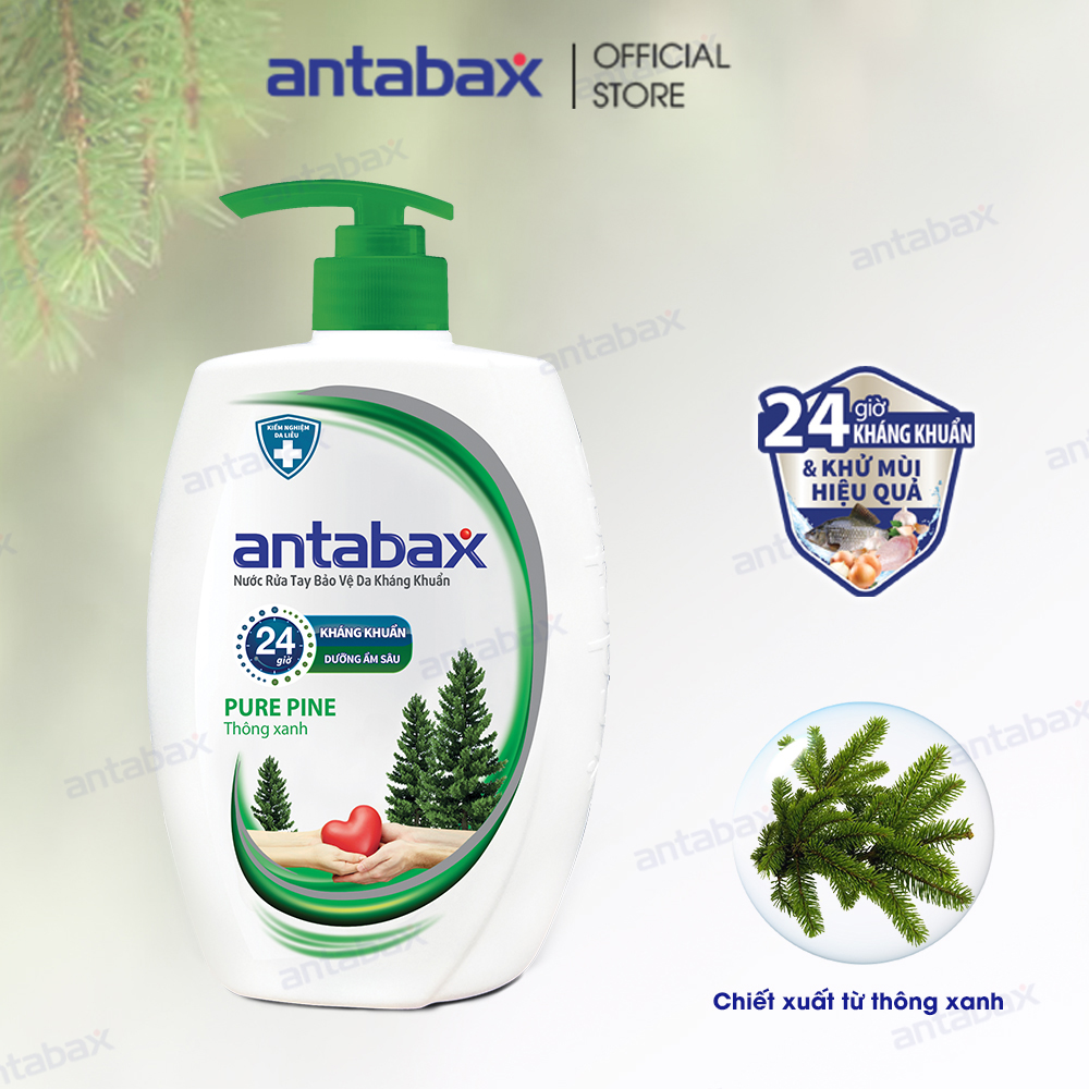 HCMNước Rửa Tay Bảo Vệ Da Kháng Khuẩn Antabax Pure Pine Thông Xanh 250ml